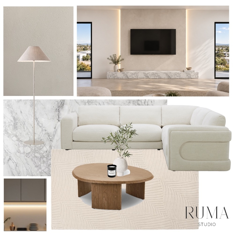 Connell Residence - First Floor Living Room Interior Design Mood Board by Ruma Studio Connell Residence - First Floor Living Room Interior Design Mood Board by Ruma Studio