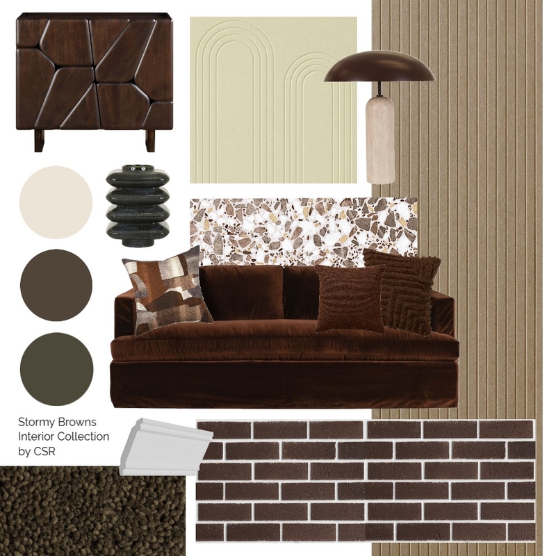 Stormy Browns Interior Collection Interior Design Mood Board by CSR Limited Stormy Browns Interior Collection Interior Design Mood Board by CSR Limited