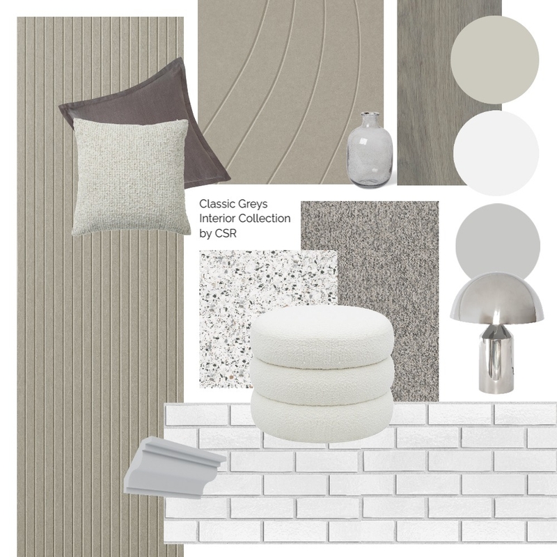 Classic Greys Interior Collection Interior Design Mood Board by CSR Limited