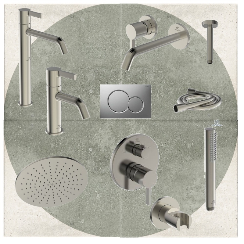 A' ΛΥΣΗ BRUSHED ΜΕ ΧΑΜΗΛΗ ΝΙΠΤΗΡΟΣ Interior Design Mood Board by alex hrl