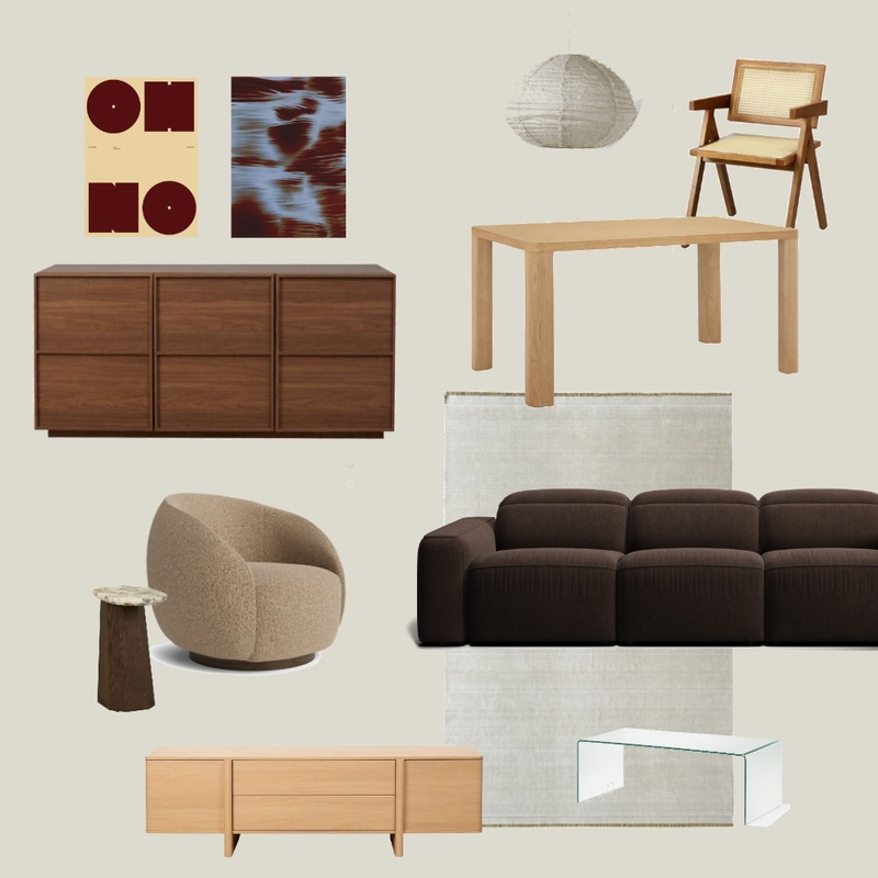 Living/Dining Interior Design Mood Board by c_laretriffett