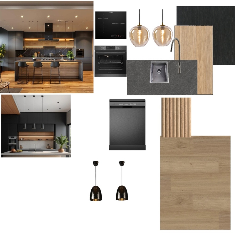 Alexandria Terrace Kitchen Option 2 Interior Design Mood Board by Savannah Interior Design