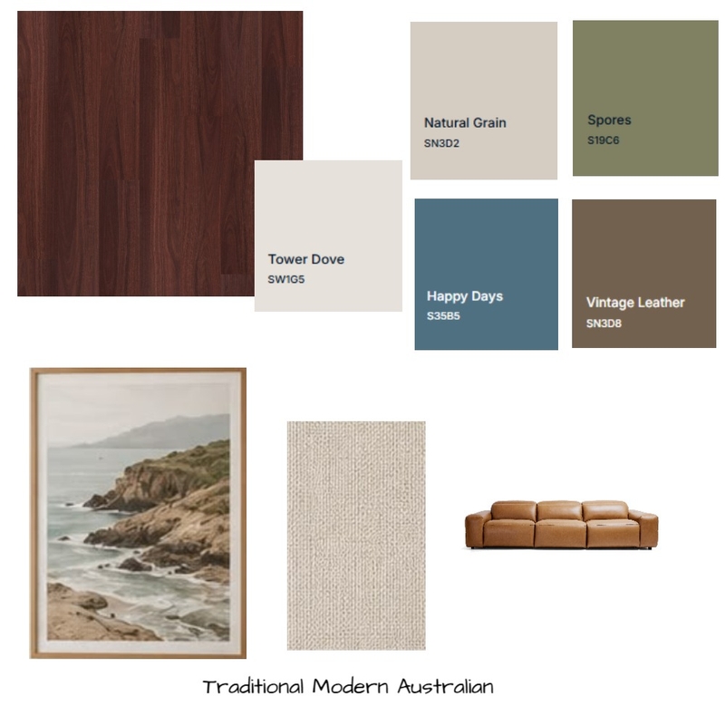 Traditional Modern Australian Interior Design Mood Board by Rlauber