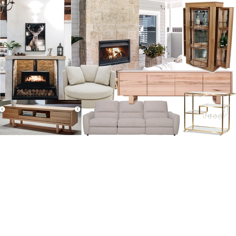 Retreat - in progress Interior Design Mood Board by Calafranchi