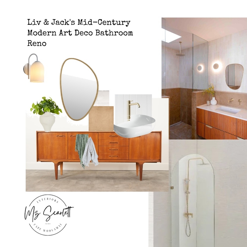Liv and Jack's bathroom reno Interior Design Mood Board by Mz Scarlett Interiors Liv and Jack's bathroom reno Interior Design Mood Board by Mz Scarlett Interiors
