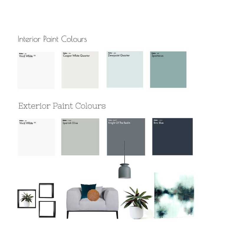 Paint Colour Mood Board Interior Design Mood Board by Neo Interior ...