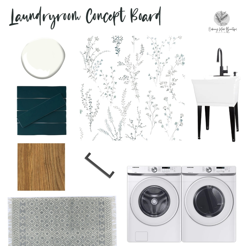 Laundry Room Interior Design Mood Board by Ordinary Made Beautiful ...