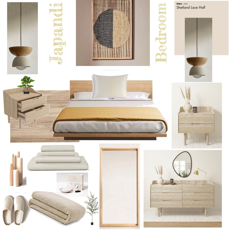 Japandi Bedroom Interior Design Mood Board by Elouise - Ann Spyrou ...