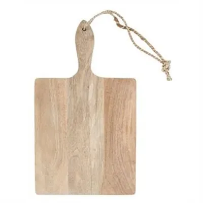 Blayney Mango Wood Rectangular Serving Board with Handle, Small