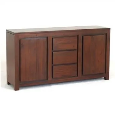 Amsterdam Solid Mahogany Timber 2 Door 3 Drawer  150cm Buffet Table - Mahogany