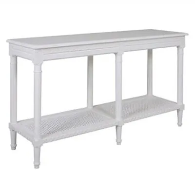 Polo Wooden 140cm Console Table - White