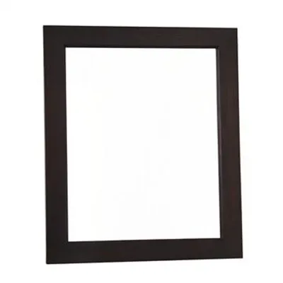 120x100cm Solid Mahogany Frame Mirror without Stud in Chocolate