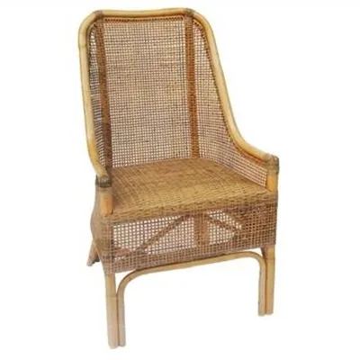 Achille Rattan Side Chair, Natural