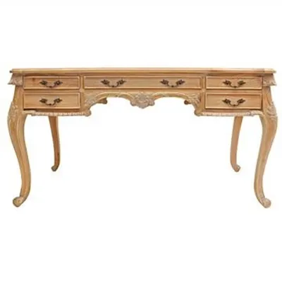 Acqui Hand Crafted Mahogany 150cm Desk, Weathered Oak