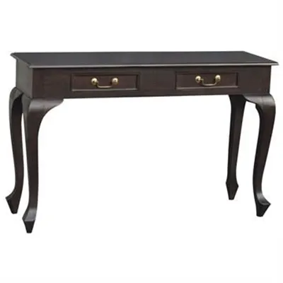 Queen Ann Mahogany Timber Sofa Table, 120cm, Chocolate