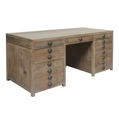 Printmakers Recycled Pine Timber Exclusive Desk, 180cm
