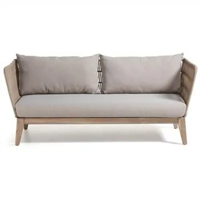 Bourne Solid Acacia Timber Frame Indoor/Outdoor 3 Seater Sofa