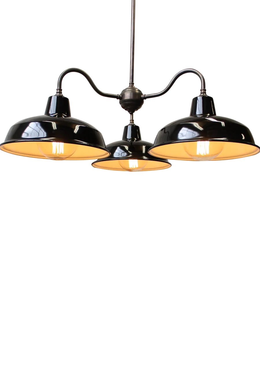 Industrial Gooseneck Warehouse Chandelier