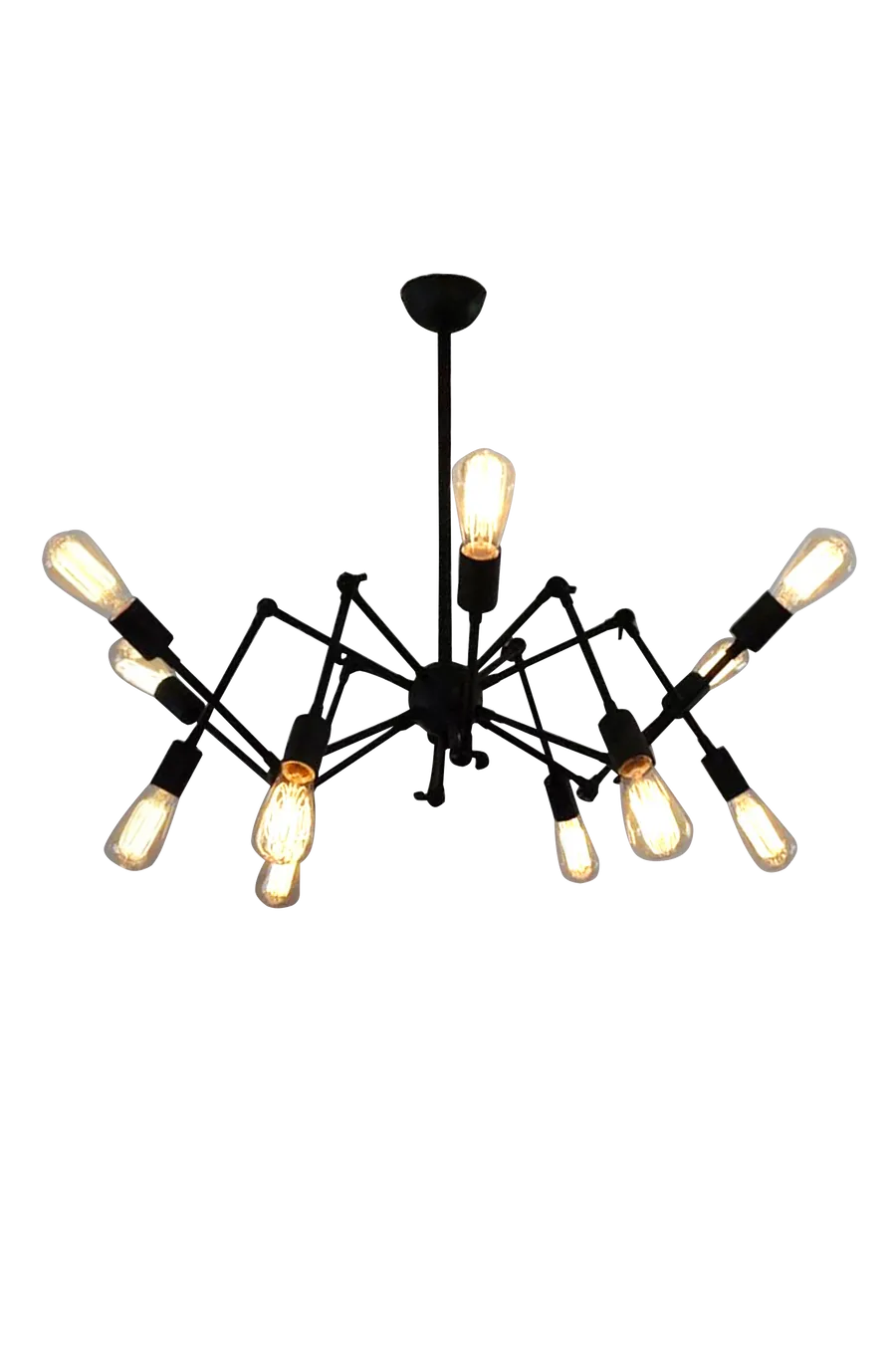 Bare Bulb Spider Chandelier