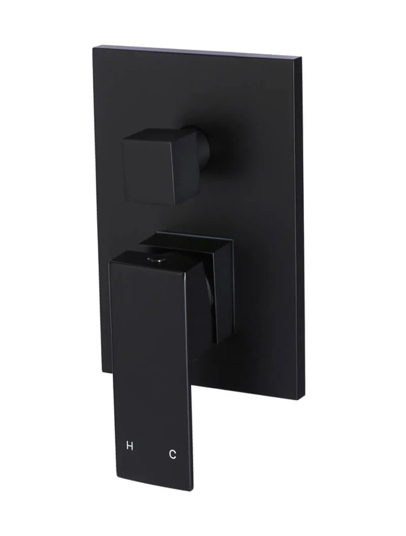 Meir | MATTE BLACK Square Diverter Mixer MW02