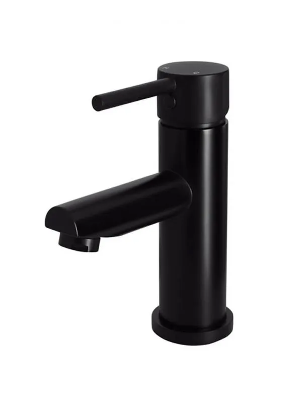 Meir | MATTE BLACK ROUND BASIN MIXER