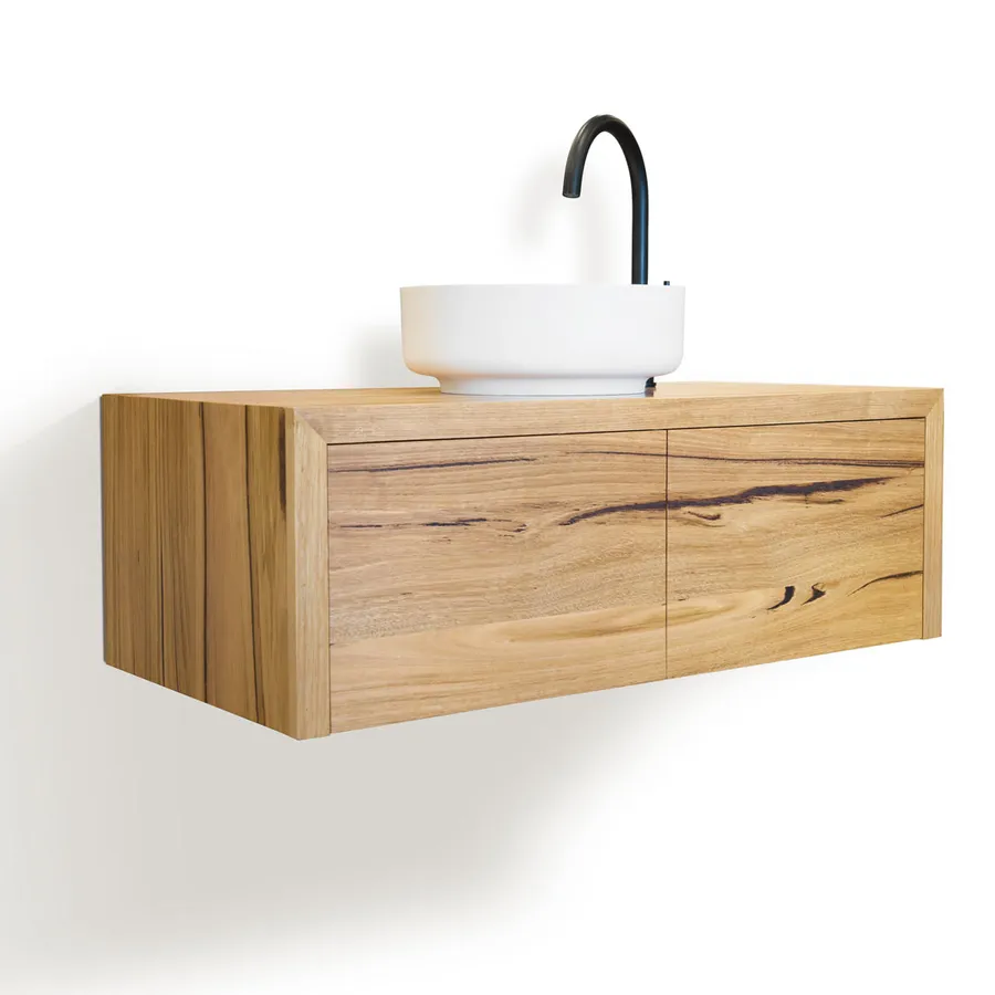 Solid Timber Wall Hung Bathroom Vanity