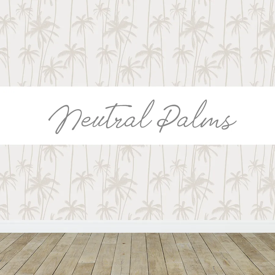 Neutral Palms Wallpaper
