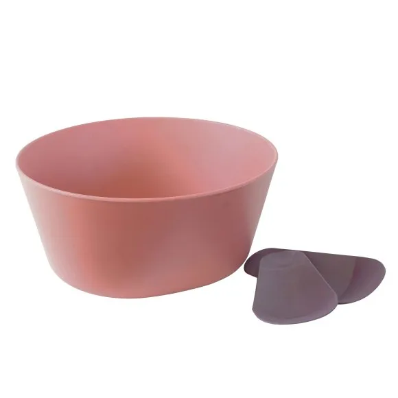 Loft Everyday Bowl with Salad Servers In Brick Red