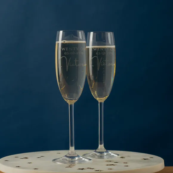 Personalised Birthday Champagne Glass