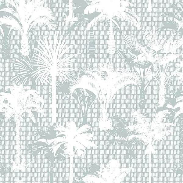 Seamist Palms Removable Wallpaper