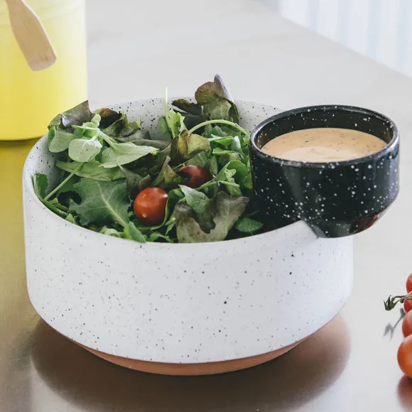 DOIY eclipse salad & sauce bowl set