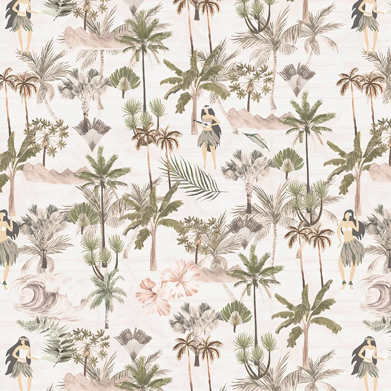 Aloha Ladies Removable Wallpaper