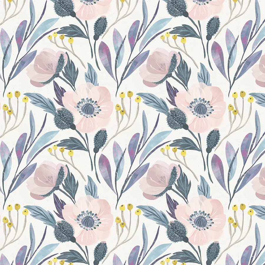Moody Florals Removable Wallpaper