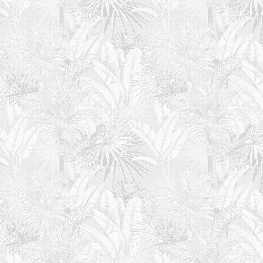 Luxe Palms - Soft Grey