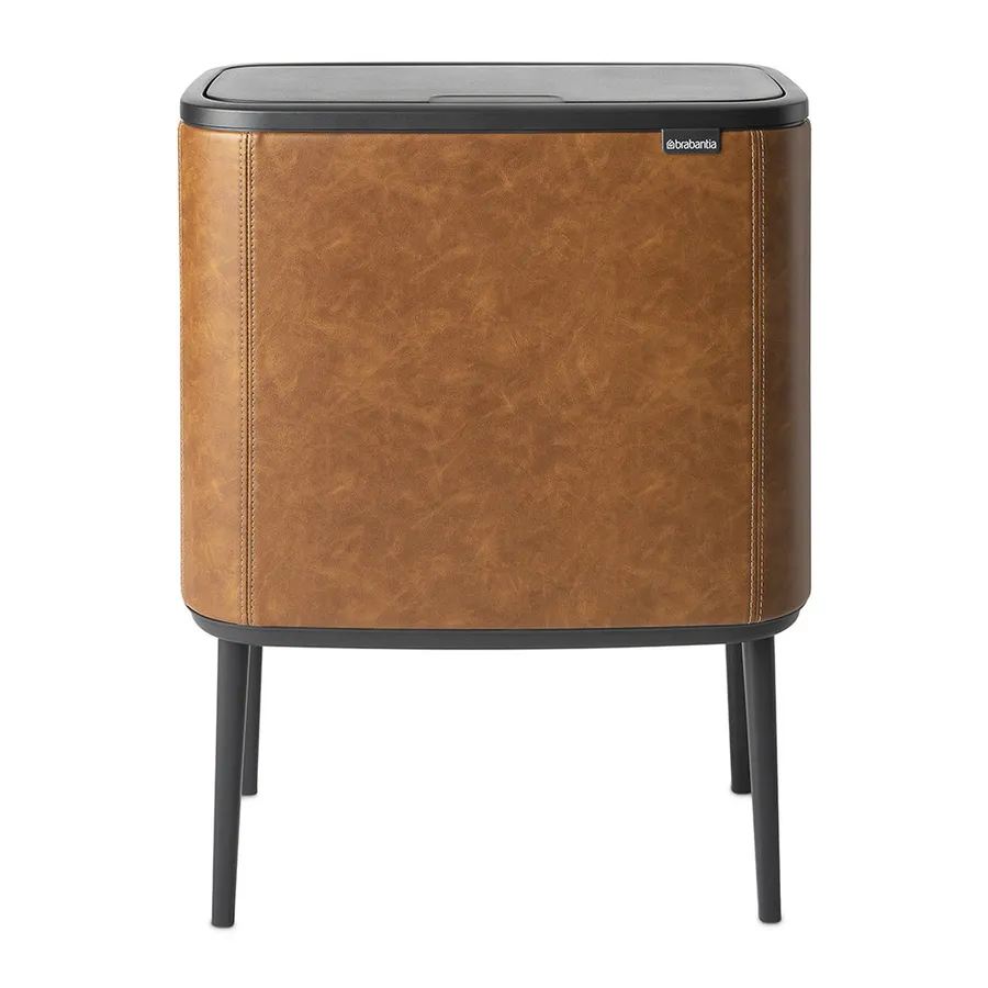 Brabantia - Dutch Deluxe Limited Edition Bo Touch Bin - 34 Litre - Cognac Vegan Leather