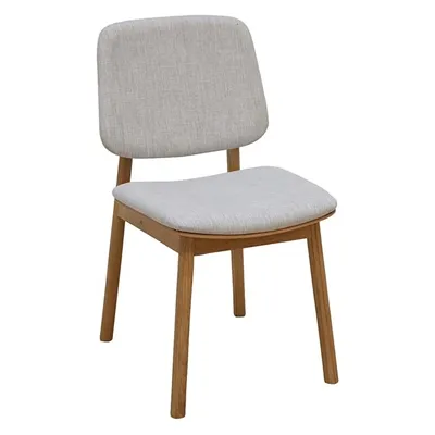 WhyWood Dining Chair, Light Grey/Oak