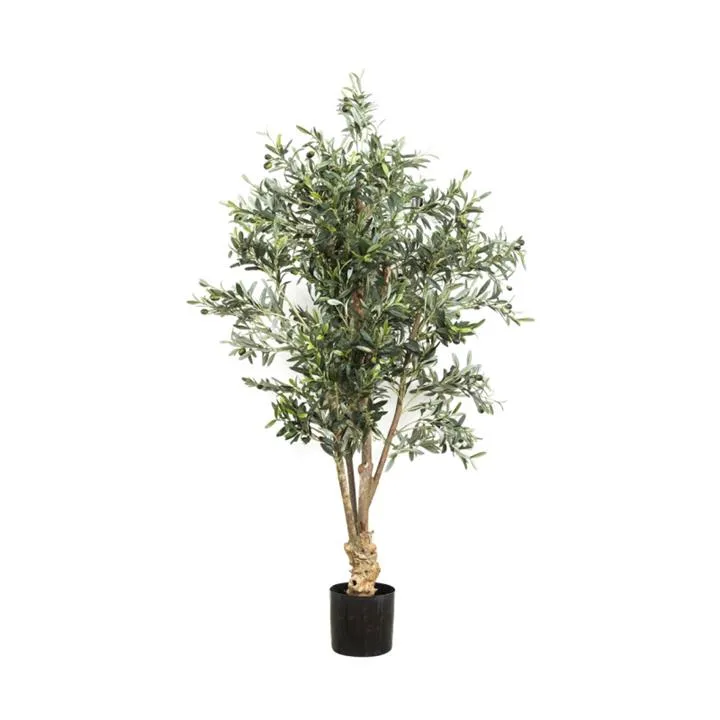 Potted Artificial Knotted Trunk Olive Tree, 150cm