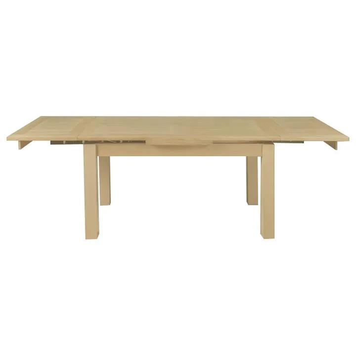 Moselia Tasmanian Oak Timber End Extension Dining Table, 150-250cm, Natural