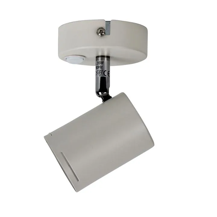Baril Spotlight with Switch, 1 Light, White
