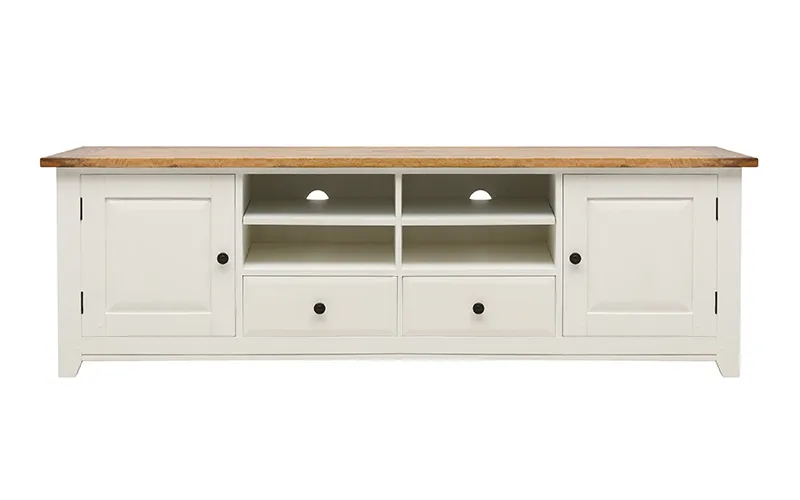 Mango Creek Entertainment Unit 207cm in Clear / White