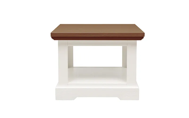 Hamptons Side Table 60cm in Acacia Two Tone