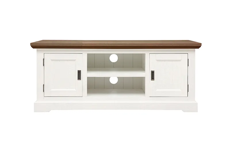Hamptons Entertainment Unit 160cm in Acacia Two Tone