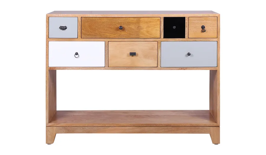 Porto Console 120cm in Clear / Multi