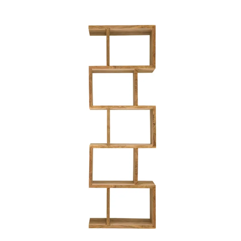 Kote Zig Zag Shelf 60 x 30 x 180cm in Rosewood