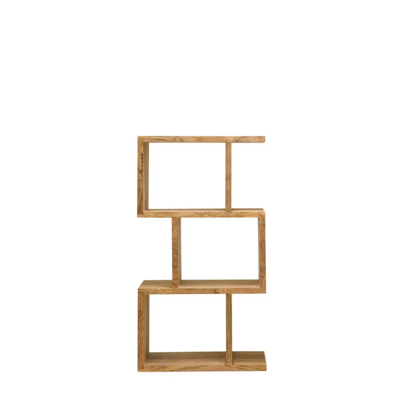 Kote Zig Zag Shelf  60 x 30 x 110cm in Rosewood