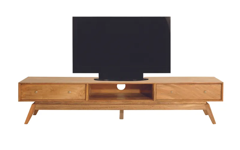 Sari Low Entertainment Unit 222cm in Clear