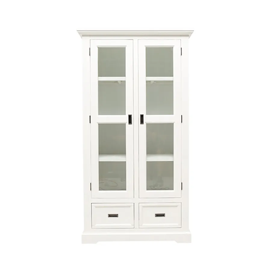Hamptons Display Unit in Acacia White
