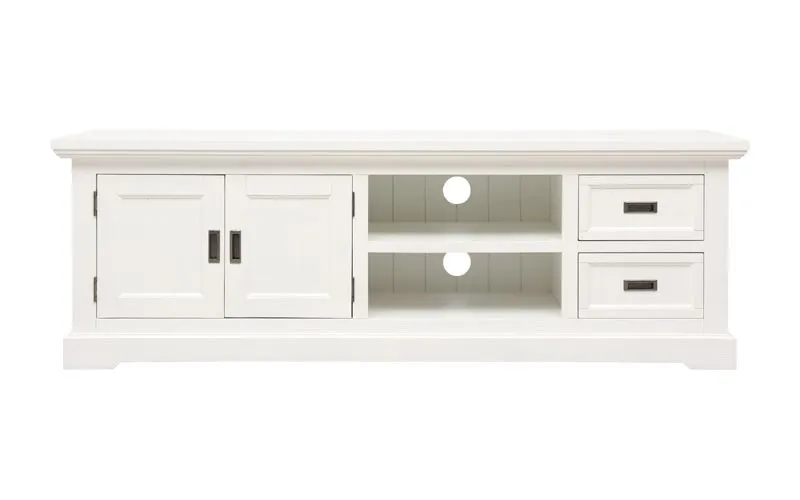 Hamptons Entertainment Unit 180cm in Acacia White