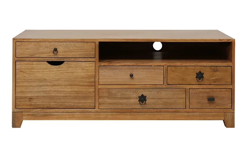 Porto Entertainment Unit 140cm in Clear