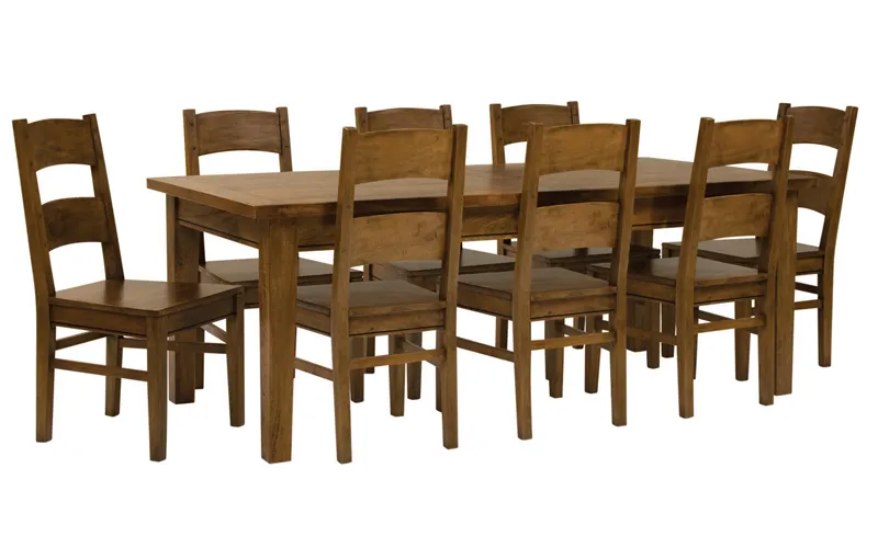 Mango Creek Extension Dining Table 170-250cm in Rustic Chocolate